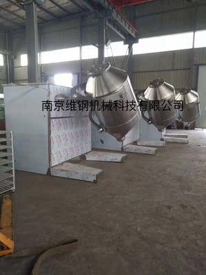 河北客戶訂購的3臺(tái)1500L三維運(yùn)動(dòng)混合機(jī)、移動(dòng)料倉、真空上料機(jī)制造完成